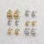 Teardrop Medium Earrings GLD 