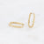 Ruth Oval Hoops Medium GLD 