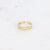 Stainless steel gold ring 