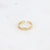 Stainless steel gold ring 