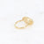 Stainless steel gold ring 