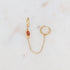 Siën Red Chain Hoops