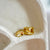 Stainless steel gouden ringen 