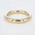 Gouden stainless steel bangle met gladde, glanzende afwerking in brede uitvoering.