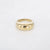 Gouden stainless steel ring met afgeronde band en glanzende afwerking, medium model.
