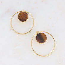 Ziva Tiger Eye Earrings 