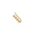 Slider Zirconia Single Pin – Gold Plated