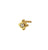 Shimla Zirconia Single Stud – Gold Plated