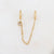 Senne White Chain Earring