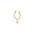 Gold plated bols earring