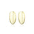 Hammered Oval Earrings – Gold Plated