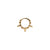 Lively Single Hoop Gold Plated