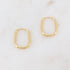 Ruth Thin Oval Hoops GLD